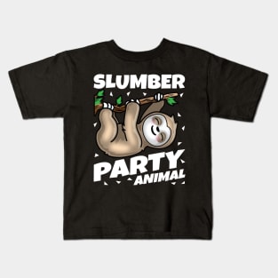 Slumber Party- Sloth Party Animal Kids T-Shirt